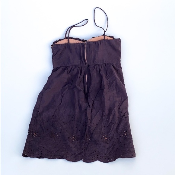 City Triangles Purple Linen Spaghetti Strap Dress - Picture 7 of 7